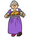 Thanksgiving dinner coloring pages