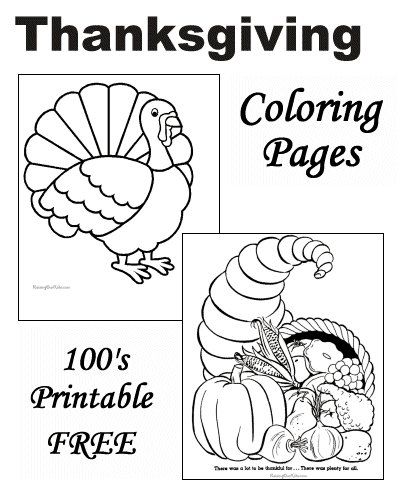 Thanksgiving Coloring Pages!