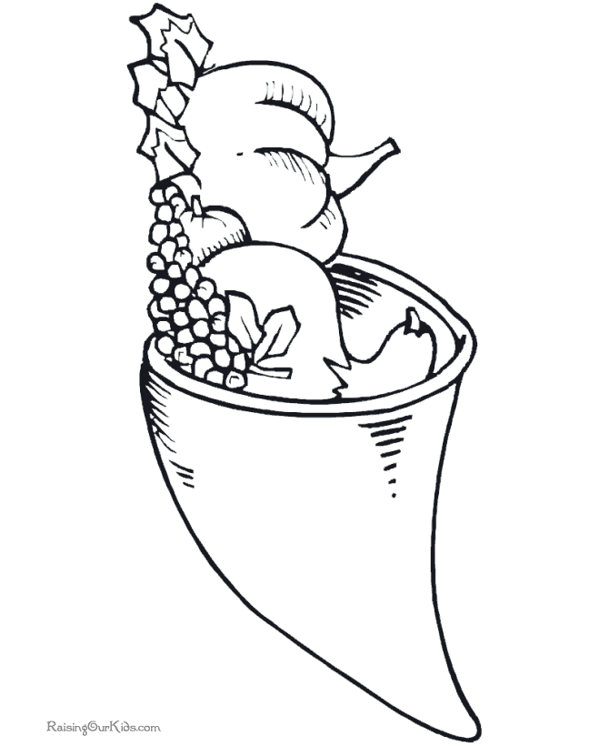 printable thanksgiving cornucopia