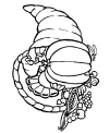 Cornucopia coloring page