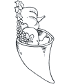 Printable cornucopia coloring pages