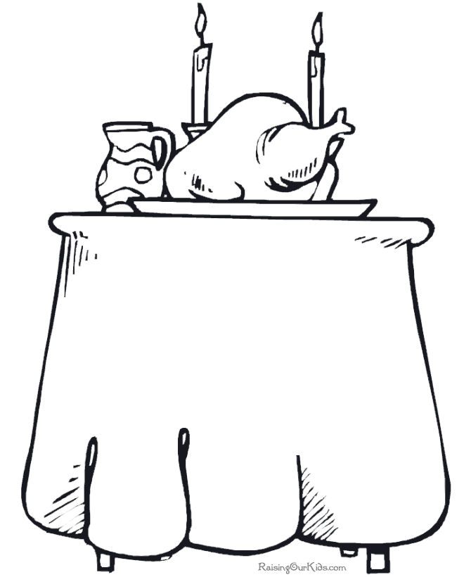 Free Thanksgiving coloring page