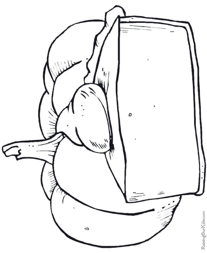 Thanksgiving dinner coloring pages