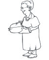 Thanksgiving dinner coloring pages