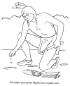 Origin first Thanksgiving coloring pages