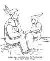 First Thanksgiving coloring pages
