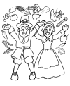 Thanksgiving food coloring pages