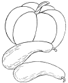 Printable Thanksgiving food coloring pages