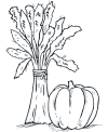 Thanksgiving food coloring pages