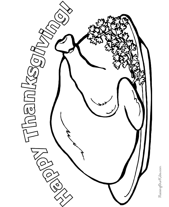 coloring pages to print for a Thanksgiving