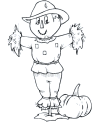 Happy Thanksgiving coloring book page