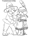 Kids Thanksgiving coloring pages
