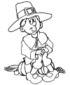 Kids Thanksgiving coloring pages