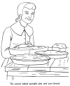 Pilgrim coloring page