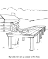 Pilgrims food coloring pages
