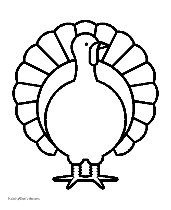 Preschool Thanksgiving coloring pages