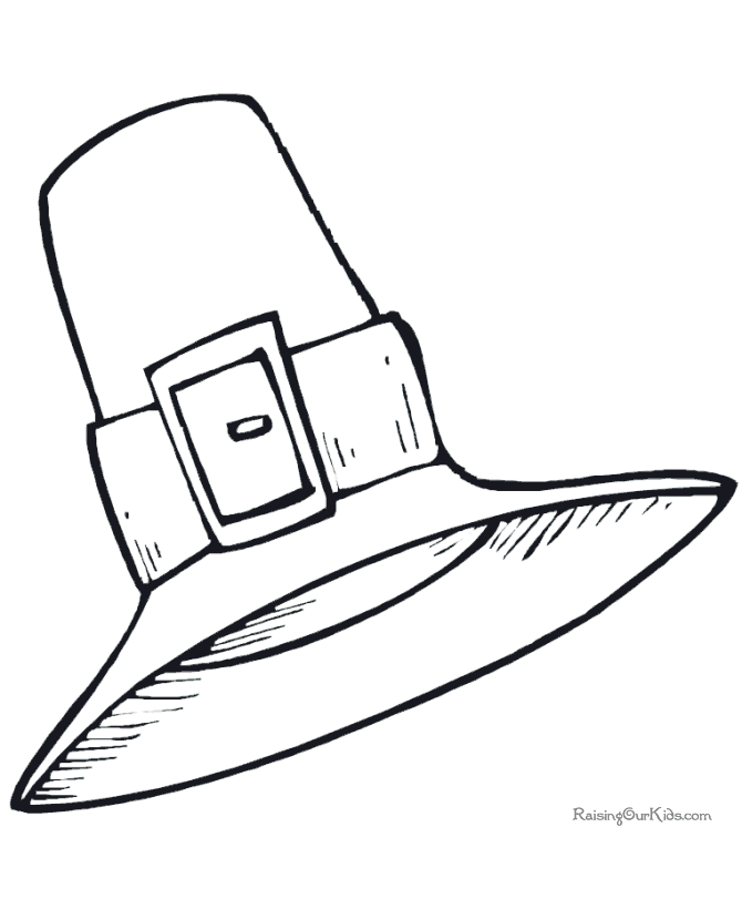 Thanksgiving Pilgrim coloring pages