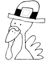 Preschool Pilgrims food coloring pages