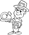 Pilgrim Preschool coloring page to print
