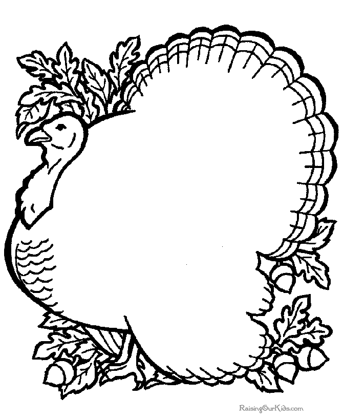 Thanksgiving turkey coloring pages