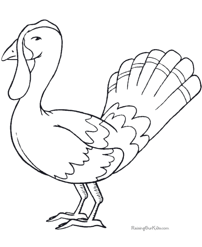 Kid Thanksgiving coloring pages
