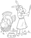 Free Thanksgiving turkey coloring pages