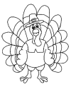 Printable Thanksgiving kid coloring pages