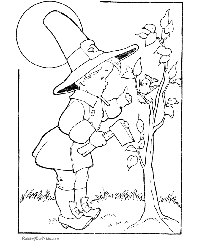 Free Thanksgiving coloring pictures