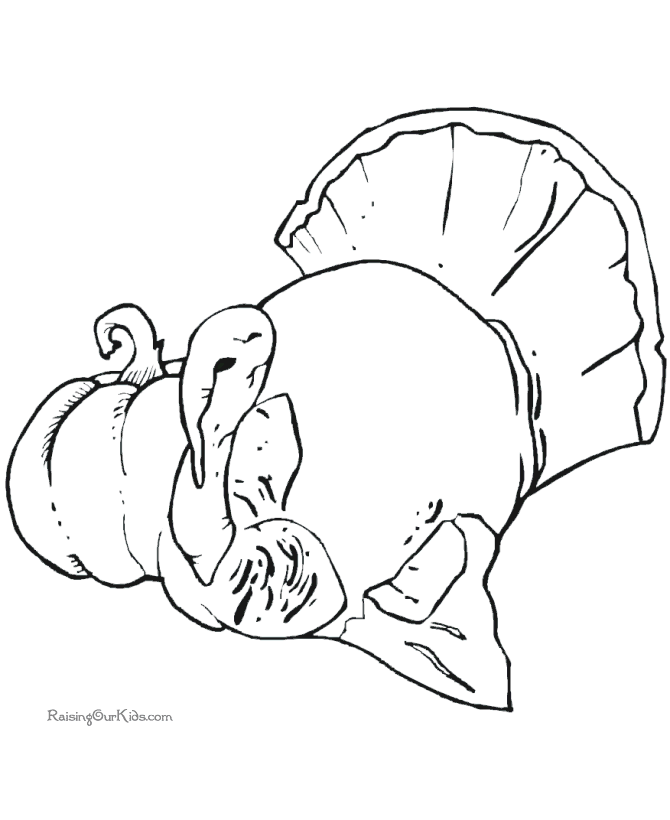 Thanksgiving turkey coloring pictures