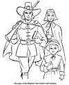 Pilgrims coloring pictures