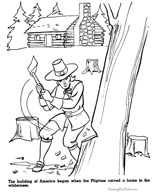 Thanksgiving printable sheet to color