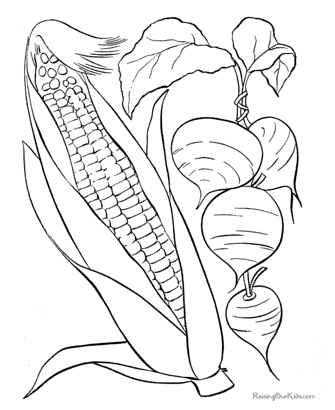 Thanksgiving printable sheet to color