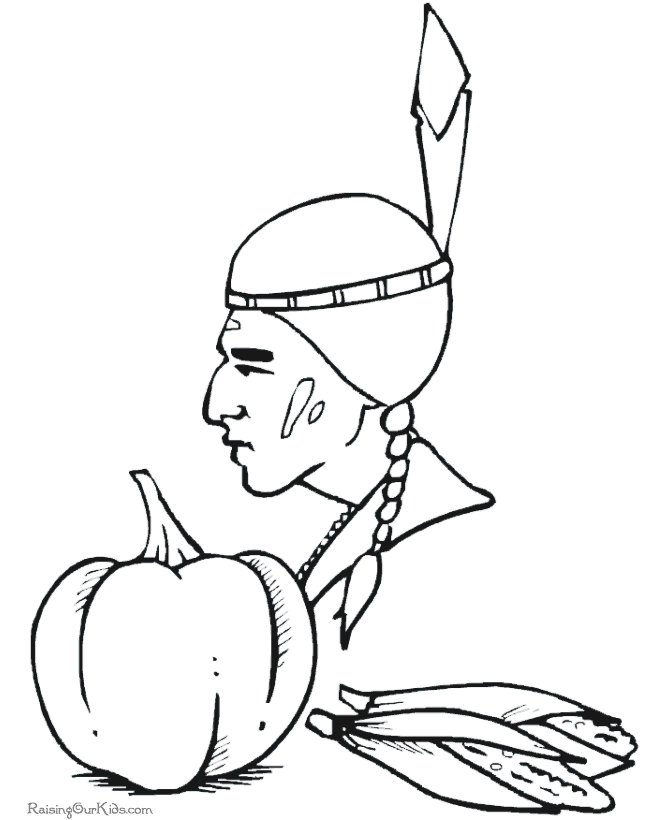 The Story of Thanksgiving coloring sheets