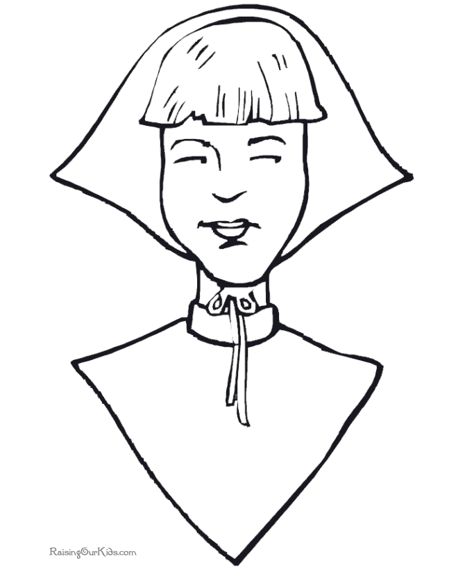 Free Pilgrim coloring sheets
