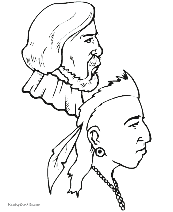 Origin of Thanksgiving coloring sheets