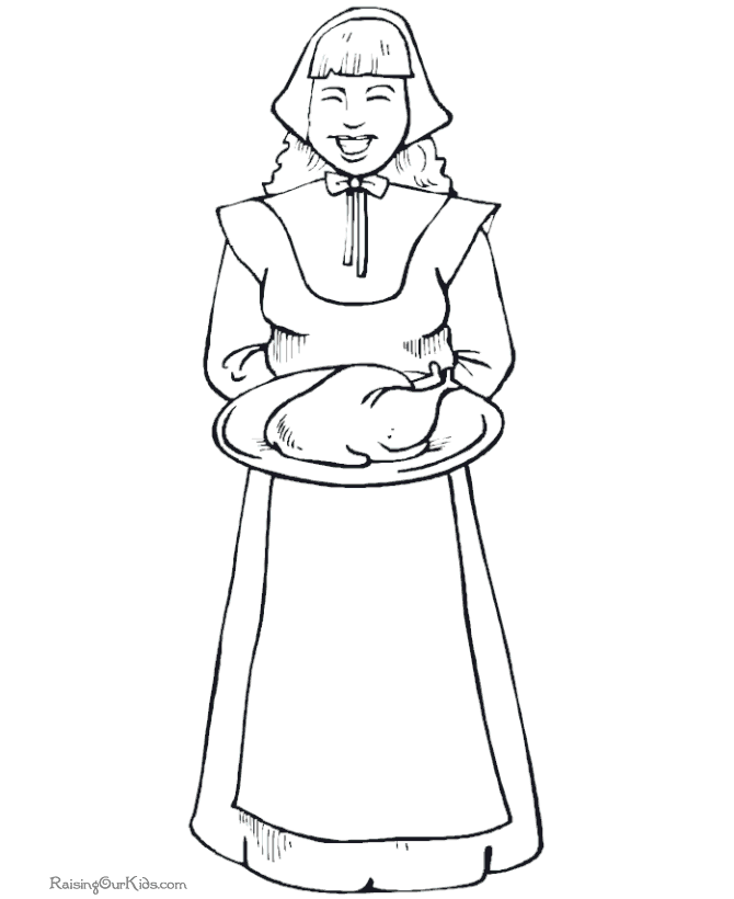 Kids Thanksgiving coloring book sheets