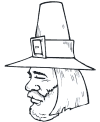 Pilgrim coloring sheet printables