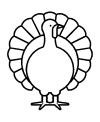 Turkey coloring sheets